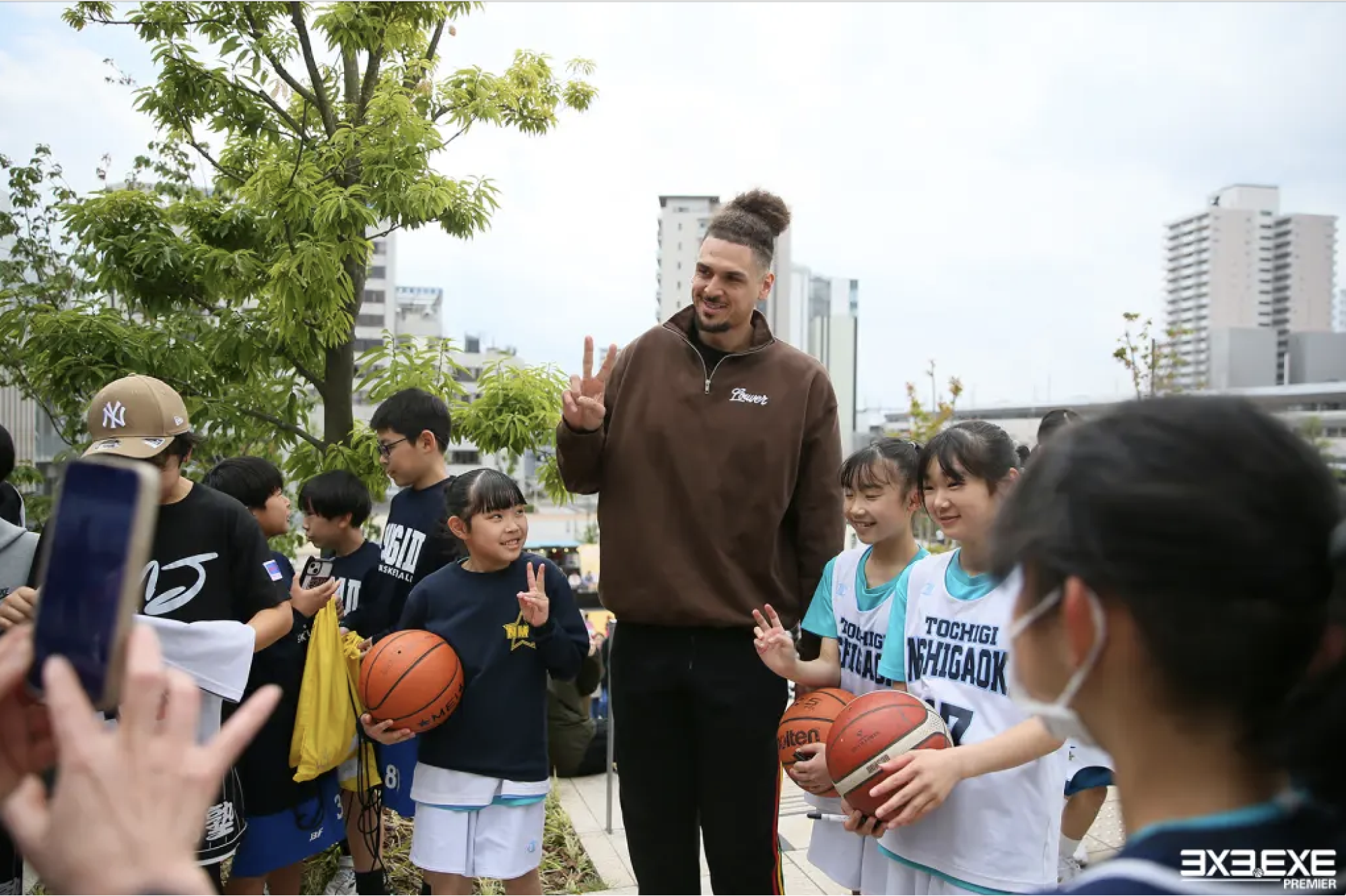 3x3.EXE PREMIER 選手との交流の様子